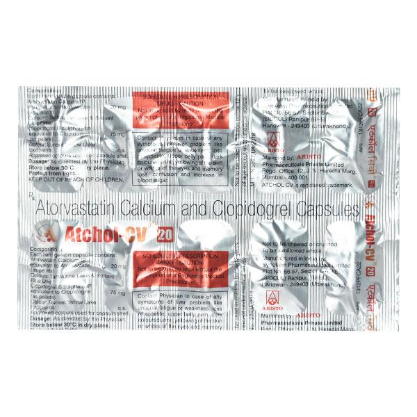 ATCHOL CV 20 Capsule 10's - Global Surgicals
