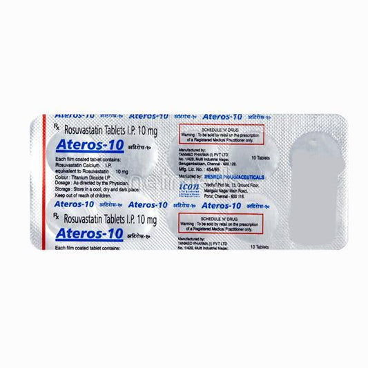 Ateros 10mg Tablet 10'S - Global Surgicals