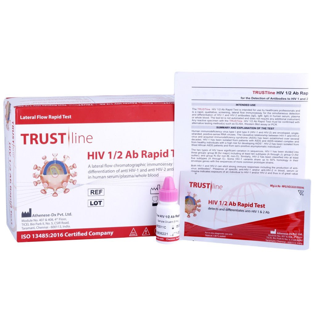 Athenese HIV 1/2 Ab Rapid Card - Global Surgicals