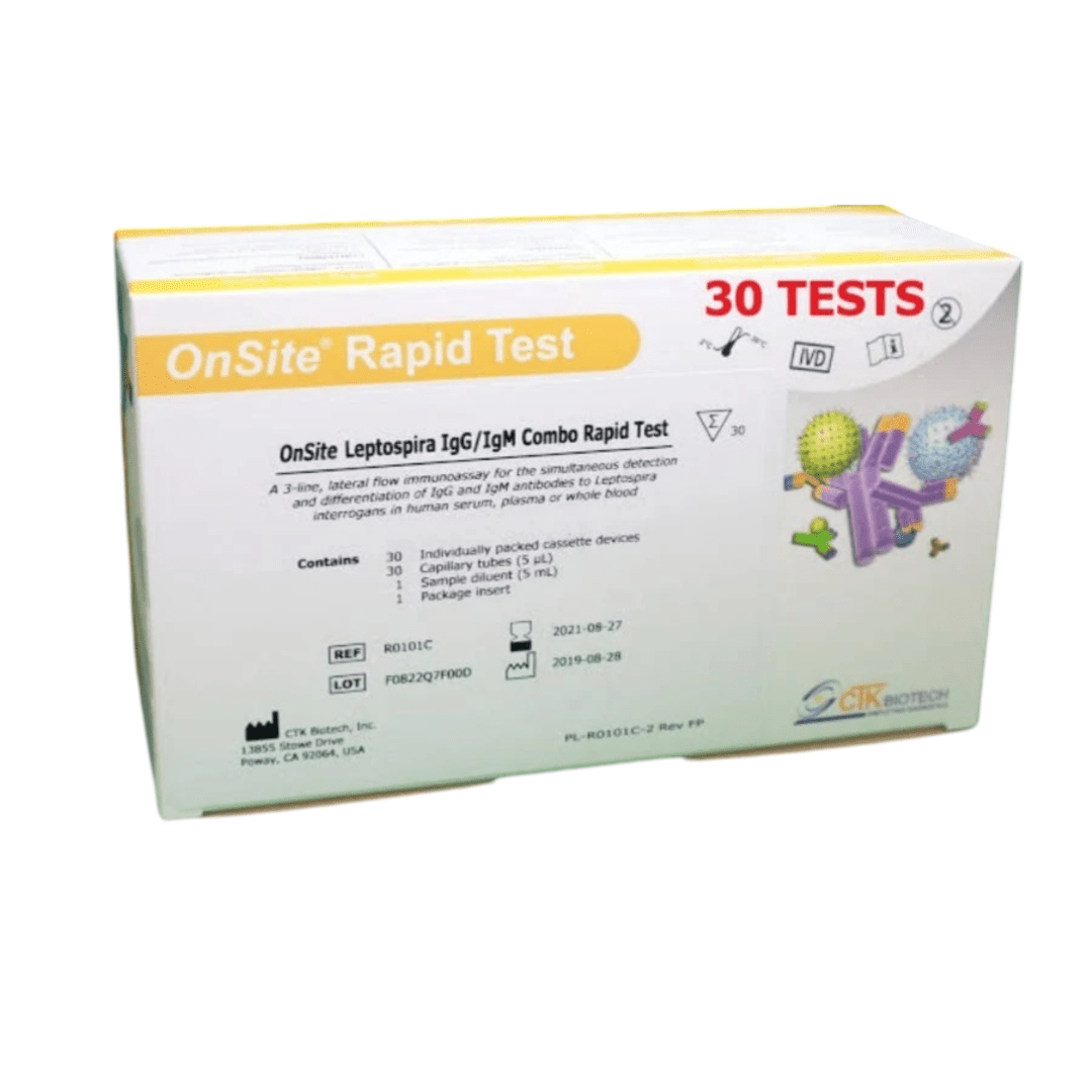 Athenese IgG/IgM Combo Leptospira rapid card - Global Surgicals