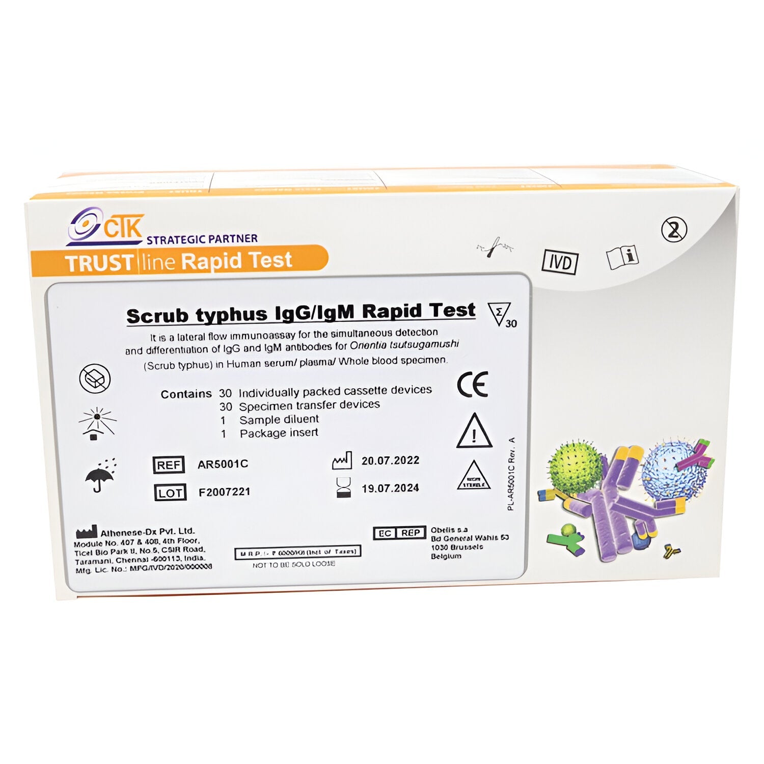 Athenese IgG/IgM Scrub Typhus - Global Surgicals