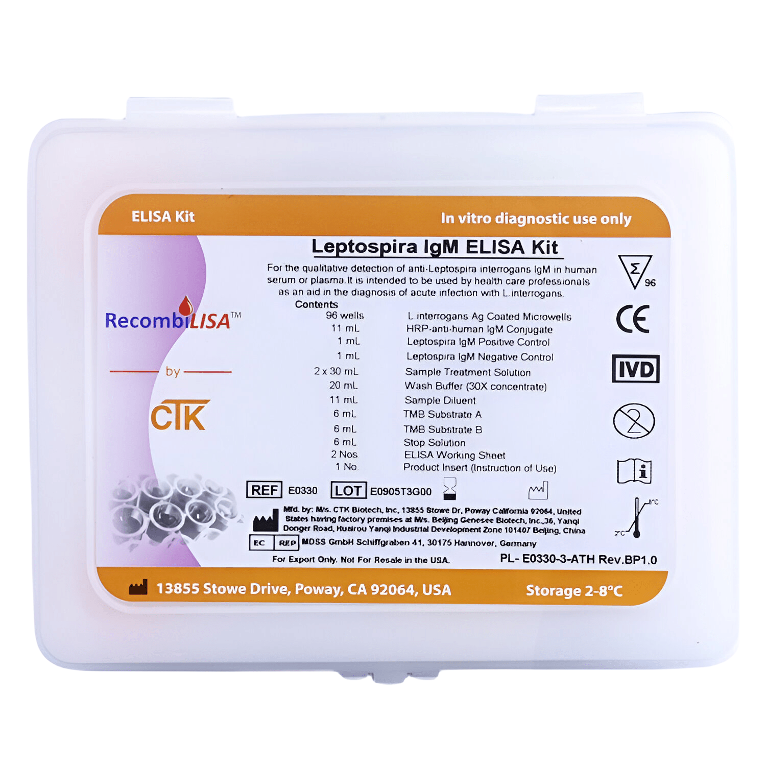 Athenese Leptospira IgM ELISA test kit - Global Surgicals