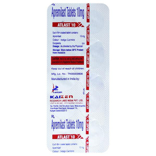 ATLAST 10 Tablet 10's - Global Surgicals