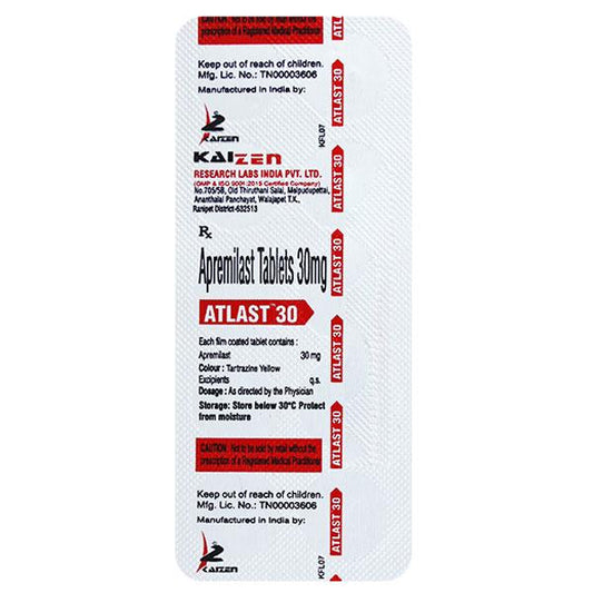 ATLAST 30 Tablet 10's - Global Surgicals