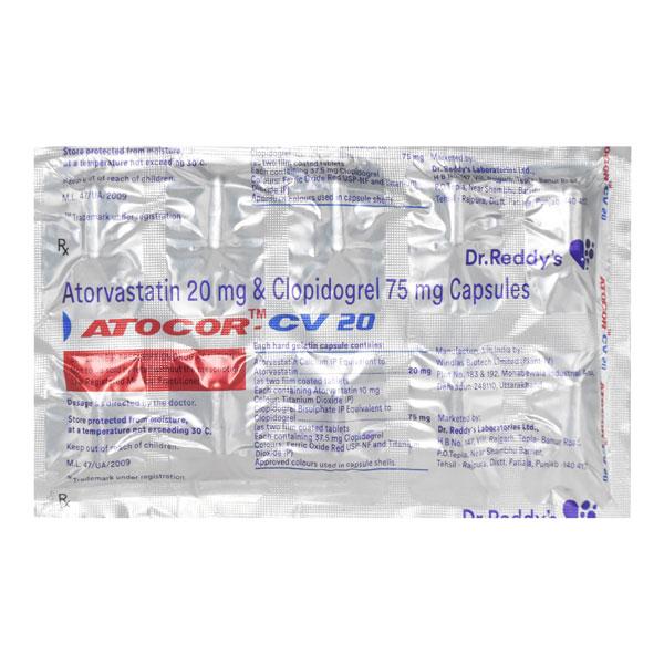 Atocor CV 20mg Capsule 10'S - Global Surgicals
