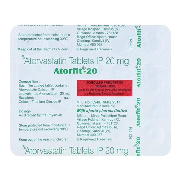 ATORFIT 20 Tablet 20's - Global Surgicals
