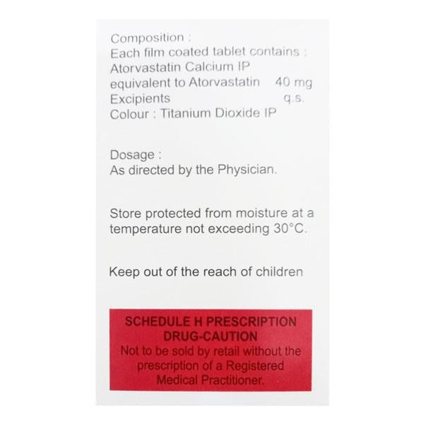 ATORFIT 40 Tablet 20's - Global Surgicals