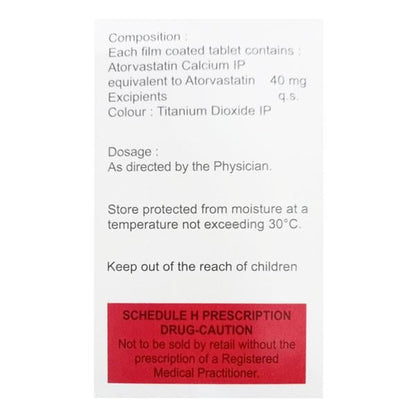 ATORFIT 40 Tablet 20's - Global Surgicals
