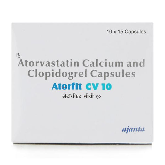 ATORFIT CV 10 Capsule 15's - Global Surgicals