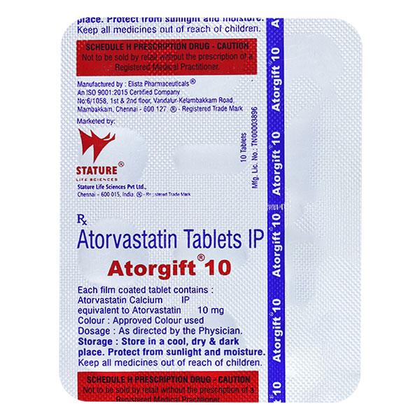 ATORGIFT 10mg Tablet 10's - Global Surgicals