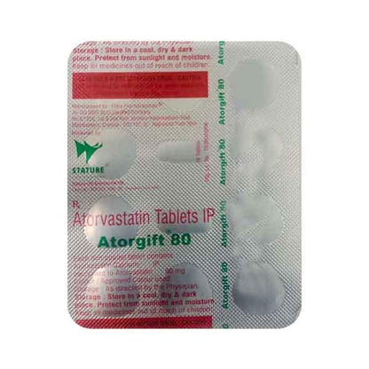 ATORGIFT 80 Tablet 10's - Global Surgicals