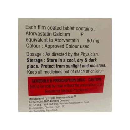 ATORGIFT 80 Tablet 10's - Global Surgicals