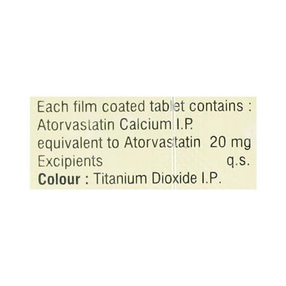 Atorin 20mg Tablet 10'S - Global Surgicals