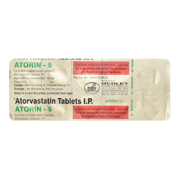 Atorin 5mg Tablet 10'S - Global Surgicals