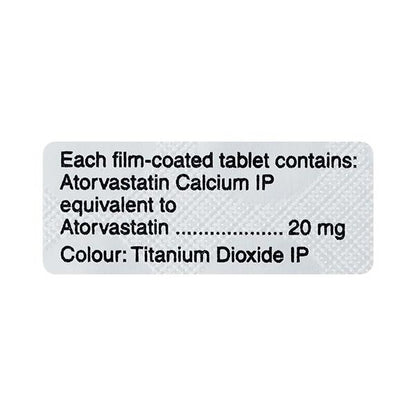Atorlip 20mg Tablet 15'S - Global Surgicals