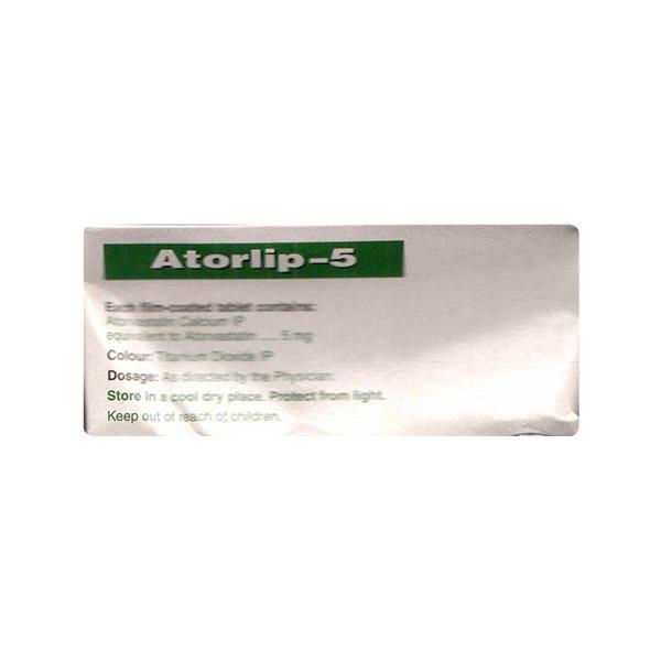 ATORLIP 5mg Tablet 15's - Global Surgicals