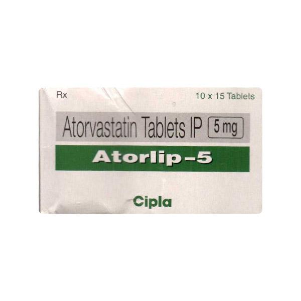 ATORLIP 5mg Tablet 15's - Global Surgicals