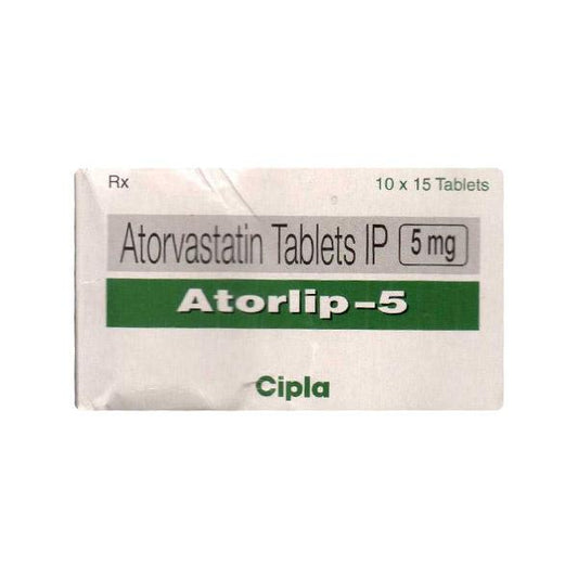 ATORLIP 5mg Tablet 15's - Global Surgicals