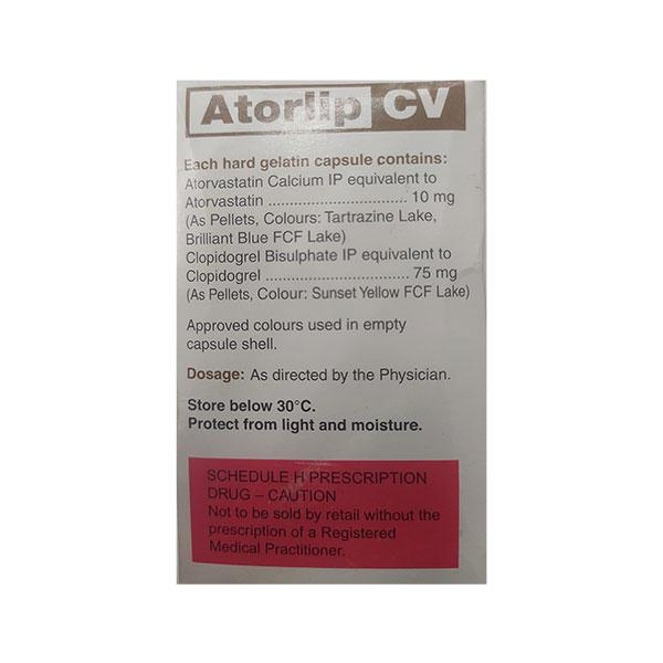 Atorlip CV Capsule 10'S - Global Surgicals