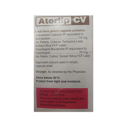 Atorlip CV Capsule 10'S - Global Surgicals
