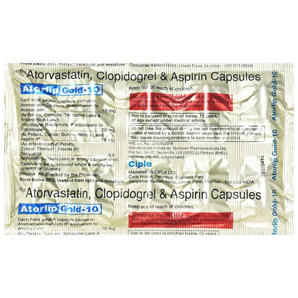 ATORLIP GOLD 10 Capsule 10's - Global Surgicals
