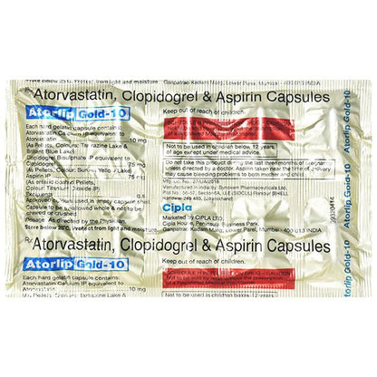 ATORLIP GOLD 10 Capsule 10's - Global Surgicals