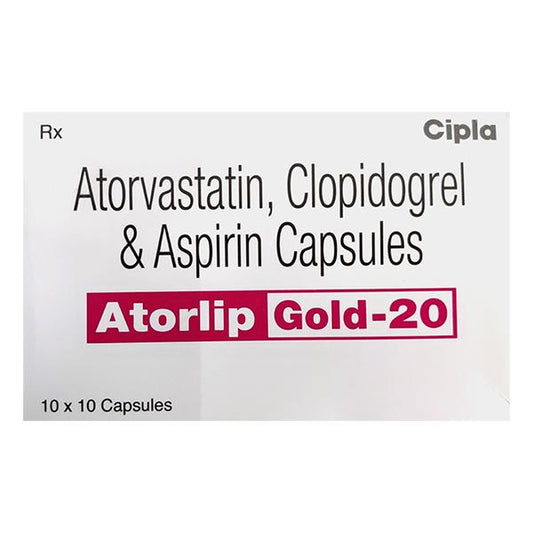 ATORLIP GOLD 20 Capsule 10's - Global Surgicals