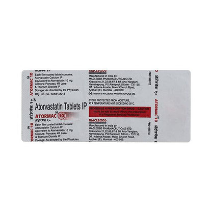 Atormac 10mg Tablet 10'S - Global Surgicals