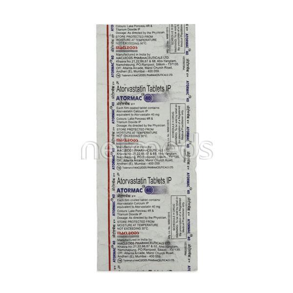 Atormac 40mg Tablet 10'S - Global Surgicals