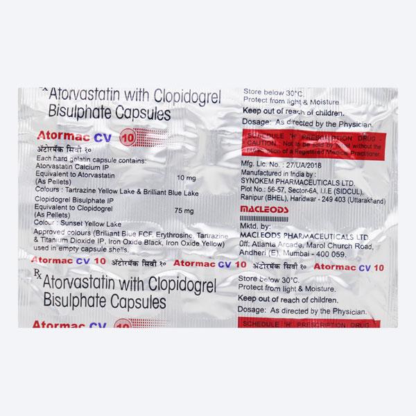 Atormac CV 10mg Capsule 10'S - Global Surgicals