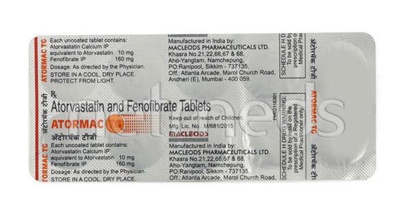Atormac TG Tablet 10'S - Global Surgicals