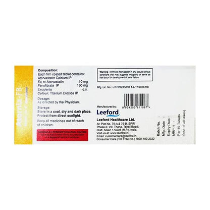 ATORNIZ FB Tablet 10's - Global Surgicals