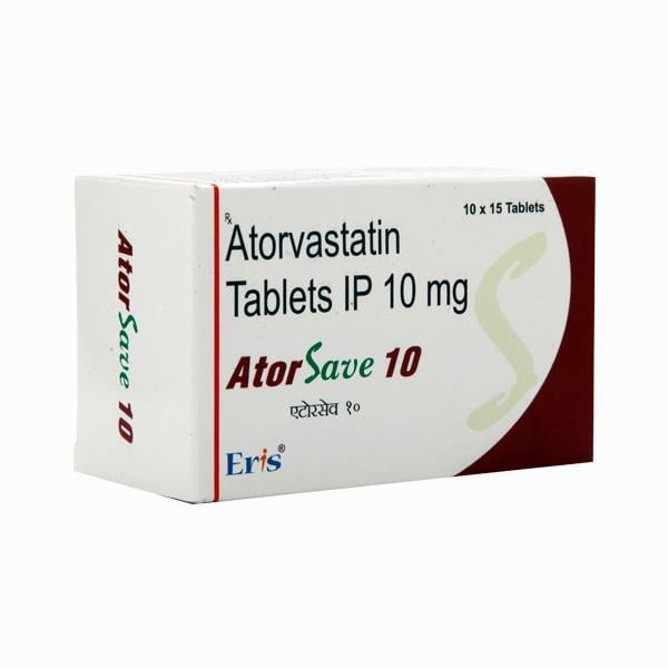 Atorsave 10mg Tablet 15'S - Global Surgicals
