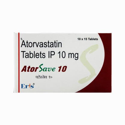 Atorsave 10mg Tablet 15'S - Global Surgicals