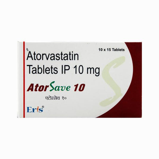 Atorsave 10mg Tablet 15'S - Global Surgicals