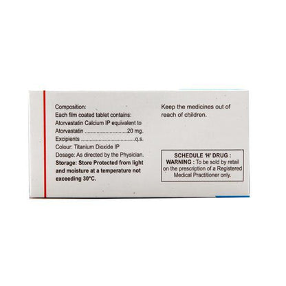 Atorsave 20mg Tablet 15'S - Global Surgicals