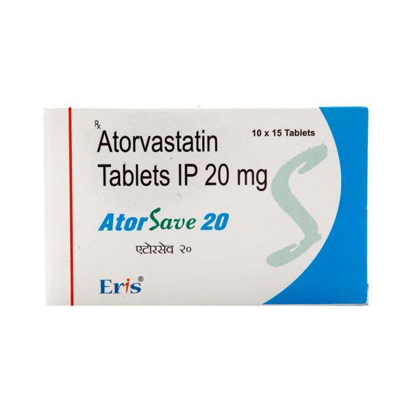 Atorsave 20mg Tablet 15'S - Global Surgicals