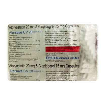 Atorsave CV 20mg Capsule 10'S - Global Surgicals
