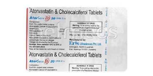 Atorsave D 20mg Tablet 15'S - Global Surgicals