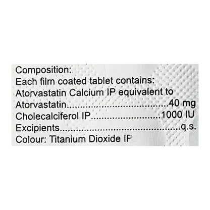 Atorsave D 40mg Tablet 15'S - Global Surgicals