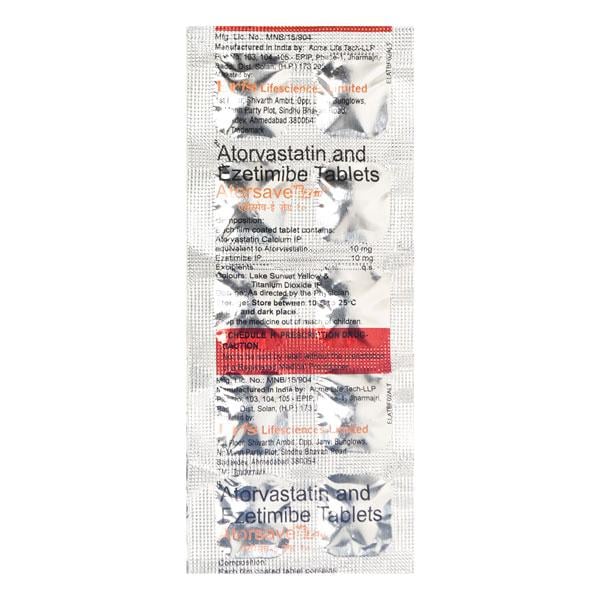 Atorsave EZ 10mg Tablet 10'S - Global Surgicals