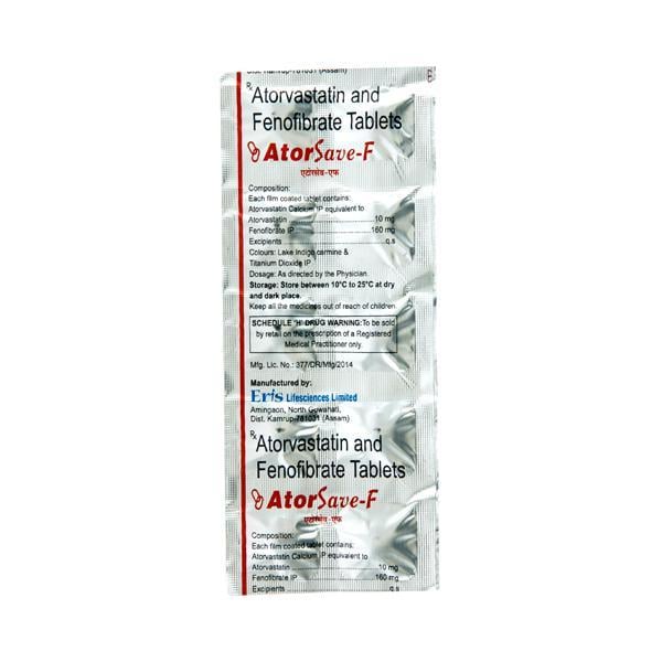 Atorsave F Tablet 10'S - Global Surgicals