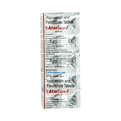 Atorsave F Tablet 10'S - Global Surgicals