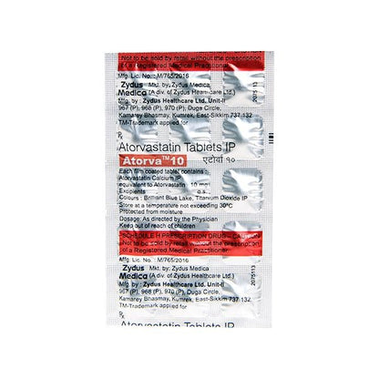 Atorva 10Mg Tablet 15's - Global Surgicals