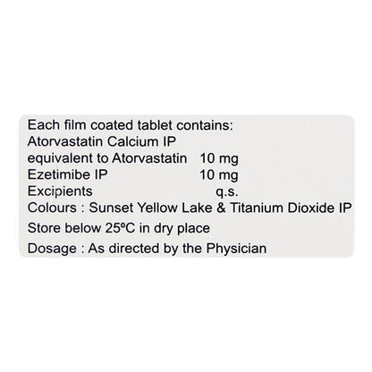 Atorva E 10mg Tablet 10'S - Global Surgicals
