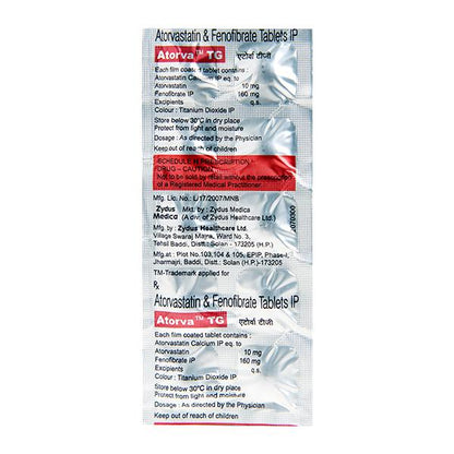 Atorva TG Tablet 10'S - Global Surgicals