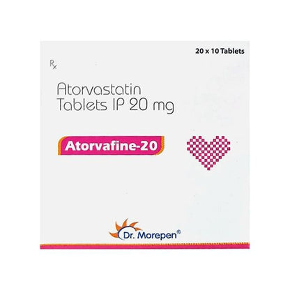 ATORVAFINE 20mg Tablet 10's - Global Surgicals