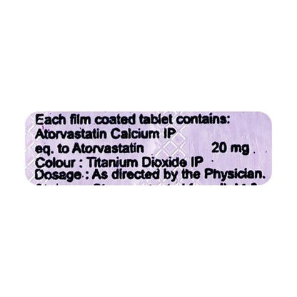 ATORVAFINE 20mg Tablet 10's - Global Surgicals