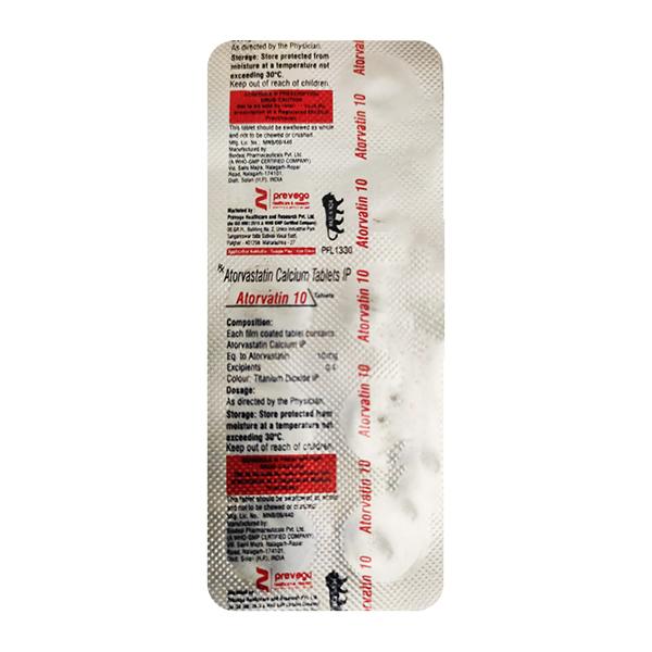 ATORVATIN 10 Tablet 10's - Global Surgicals
