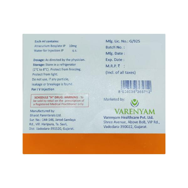 ATRABLOC 10 Injection 5X5ml - Global Surgicals